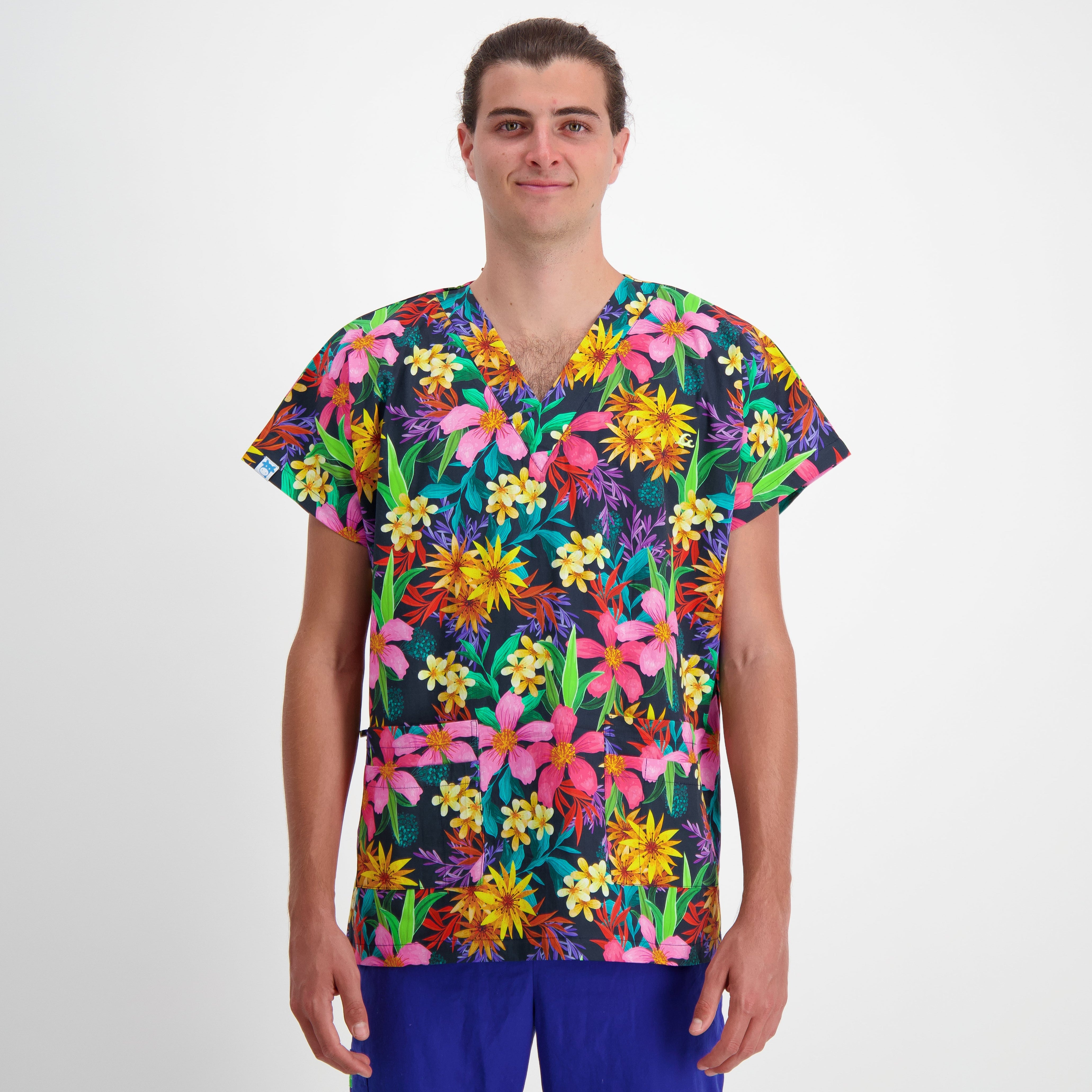 Colourful Scrub Top